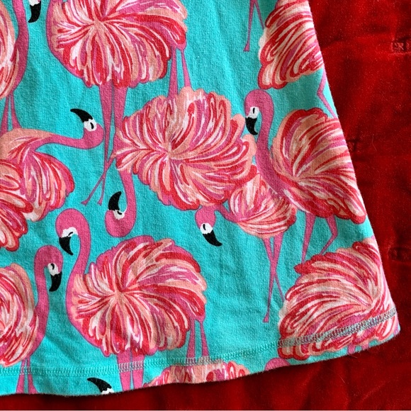 Lilly Pulitzer flamingo Girls Dress L 8/10 - Picture 4 of 6
